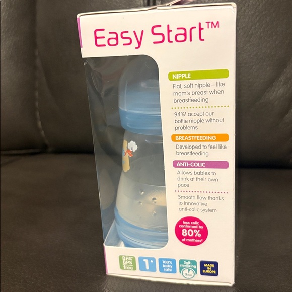 MAM Easy Start Anti-Colic Baby Bottles - Blue - Picture 4 of 4